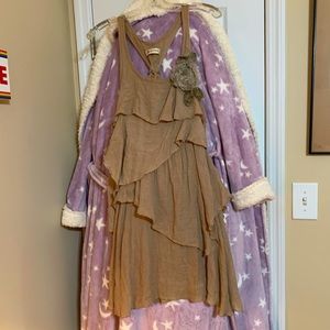 💜🕊️💜 Paradise Brand Size Small Hippy Linen Sleeveless Top 💜🕊️💜